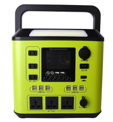 ग्रीन 1500W पोर्टेबल पावर स्टेशन 500WH 800WH 2000WH सौर ऊर्जा भंडारण जनरेटर