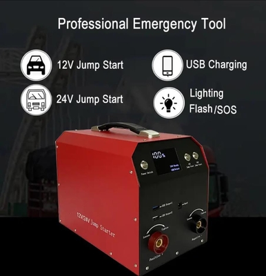 4000A पोर्टेबल कार बैटरी चार्जर ऑटो ट्रक 12v 24v कार बैटरी जंप स्टार्टर पावर बैंक