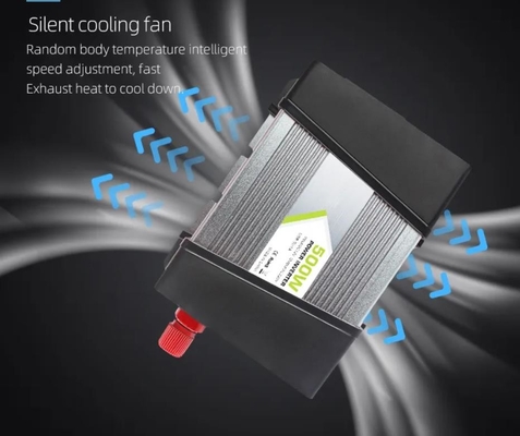 डुअल USB के साथ व्हीकल माउंटेड सोलर पावर इन्वर्टर 500W 12v से 220v होम 5v 2.1a
