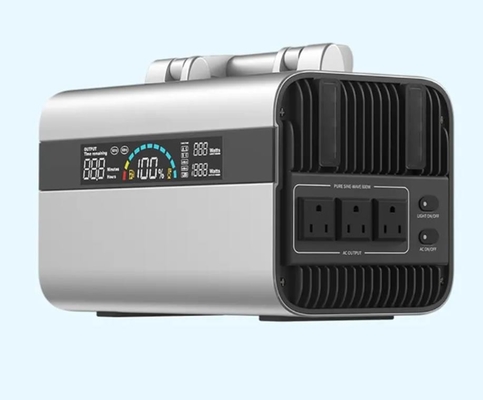 बड़ा LCD डिस्प्ले बिजली लेफ्ट पोर्टेबल कैम्पिंग पावर बैंक रिचार्जेबल AC चेक करता है