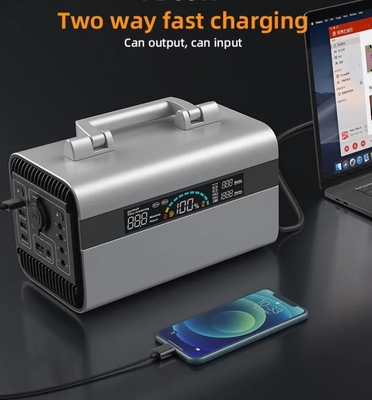बड़ा LCD डिस्प्ले बिजली लेफ्ट पोर्टेबल कैम्पिंग पावर बैंक रिचार्जेबल AC चेक करता है