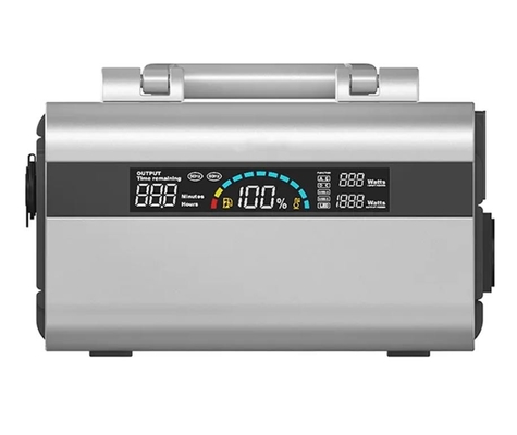 बड़ा LCD डिस्प्ले बिजली लेफ्ट पोर्टेबल कैम्पिंग पावर बैंक रिचार्जेबल AC चेक करता है