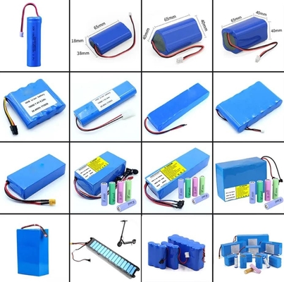 Ebike 18650 लिथियम आयन बैटरी पैक 12V 24V 36V 52V 7.8Ah 10Ah 13Ah 15Ah 20Ah