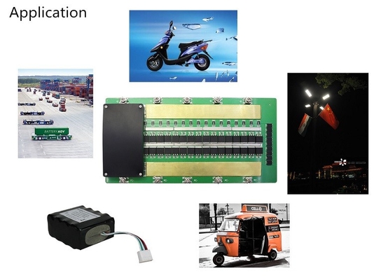 24S 60A सक्रिय BMS lifepo4, BMS संतुलन FR-4 सामग्री के साथ: