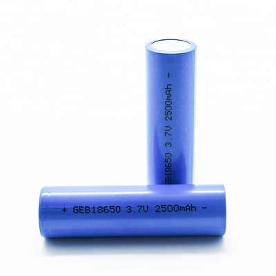 3C 2500mah 18650 बैटरी 3.7v, बेलनाकार लिथियम आयन सेल CE प्रमाण पत्र: