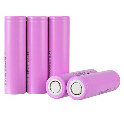 सीई 2500mah 18650 बैटरी 3.7 वी, फैन के लिए लिथियम आयन रिचार्जेबल बैटरी सेल