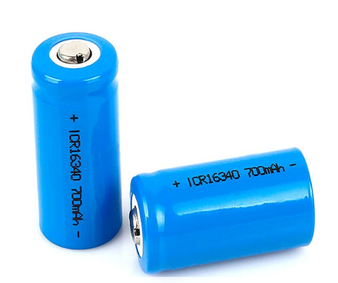 RCR123A लिथियम आयन बैटरी सेल डीप साइकिल 3.7V 700mah 16340