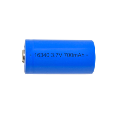 RCR123A लिथियम आयन बैटरी सेल डीप साइकिल 3.7V 700mah 16340