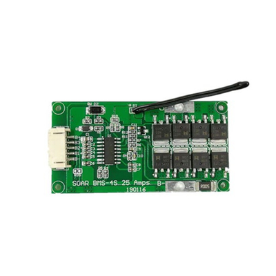 सामान्य पोर्ट 4S 10A BMS 14.8V तापमान नियंत्रण के साथ 66 × 34 मिमी आकार