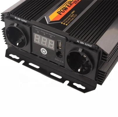 दोहरी एसी आउटलेट के साथ 1000W 12v से 220v पावर इन्वर्टर 12V से 110V कार पावर इन्वर्टर
