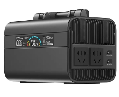 110V / 220V इनपुट आउटपुट 600wh पोर्टेबल पावर स्टेशन सोलर और लाइट 4w के साथ
